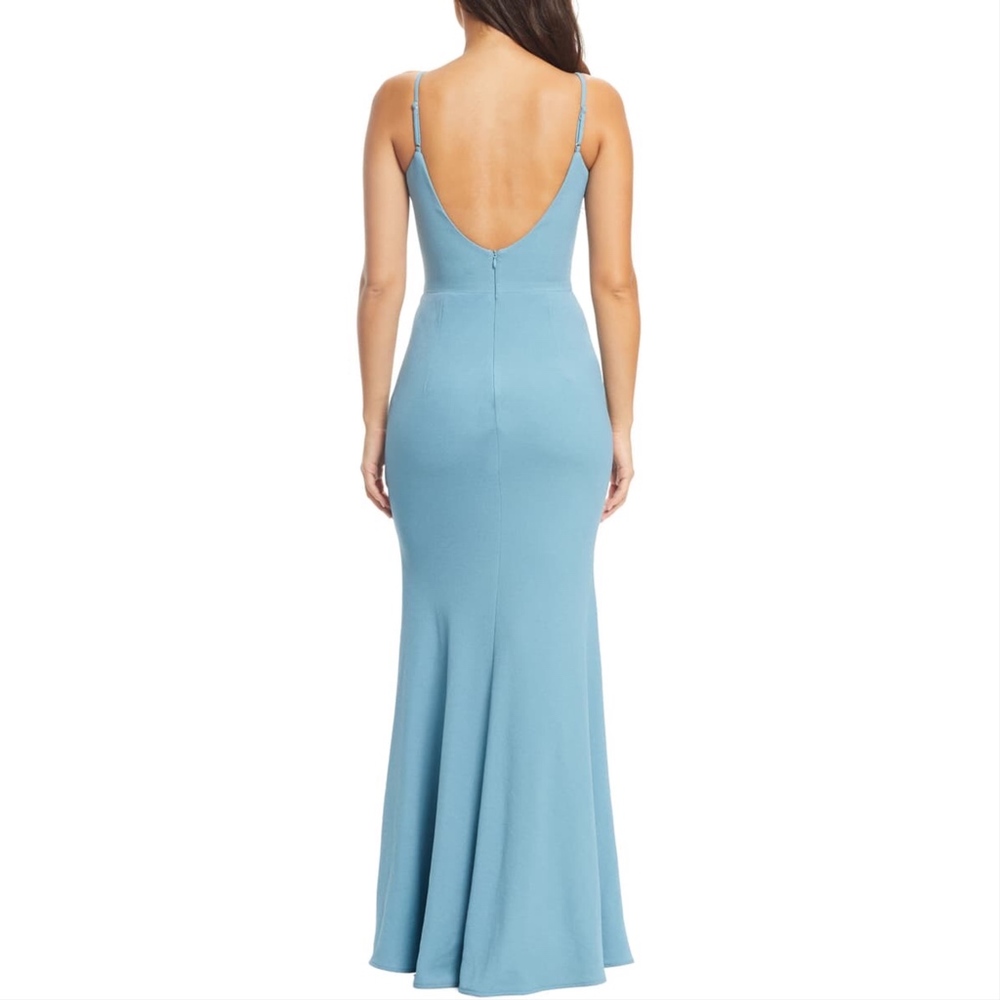 DRESS THE POPULATION Jodi Crepe Evening Prom Dress - Picture 2 of 4